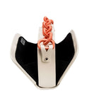 Catena Off-White & Peach Two Sided Bag featuring a unique braided handle and sleek design.