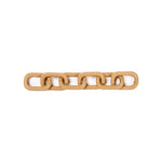 Stylish Catena Raffia Chain in natural color, featuring interlinked raffia elements, ideal for trendy accessories.