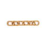 Stylish Catena Raffia Chain in natural color, featuring interlinked raffia elements, ideal for trendy accessories.