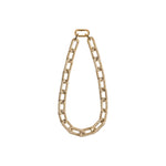 Stylish Catena Rectangular Necklace featuring a bold gold chain design, perfect for adding elegance to any outfit.