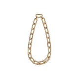 Stylish Catena Rectangular Necklace featuring a bold gold chain design, perfect for adding elegance to any outfit.