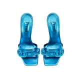Catena Metallic Blue High-Heel Sandal