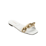 Catena Off-White Flat Sandal