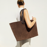 Hedera Dark Brown Large Tote Bag