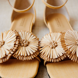 Narcissa Natural Flat Ankle Sandal