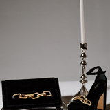 Catena Black Platform Ankle Sandal