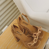 Catena Legno Platform Ankle Sandal