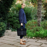 Melita Black Large Tote Bag