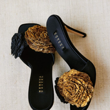Lavinia Black High-Heel Sandal