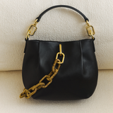 Catena Black Small Shoulder Pouch Bag