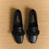 Catena Black Flat Comfort Moccasin