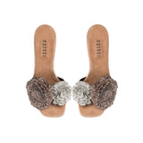 Lavinia Prailine high-heel sandal featuring signature Florette embellishments in elegant tones.