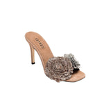 Lavinia Prailine High-Heel Sandal featuring Florette embellishments, showcasing elegance and craftsmanship.