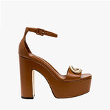 Naria Camello Platform Ankle Sandal