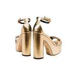 Naria Gold Platform Ankle Sandal