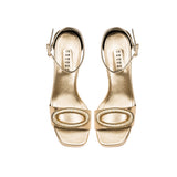 Naria Gold Platform Ankle Sandal