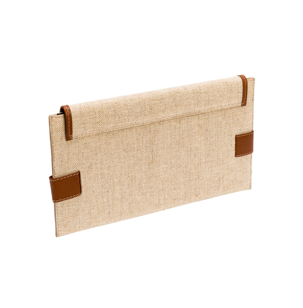 Thory Natural & Camello Envelope Clutch