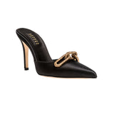 Catena Black High-Heel Mule Pump